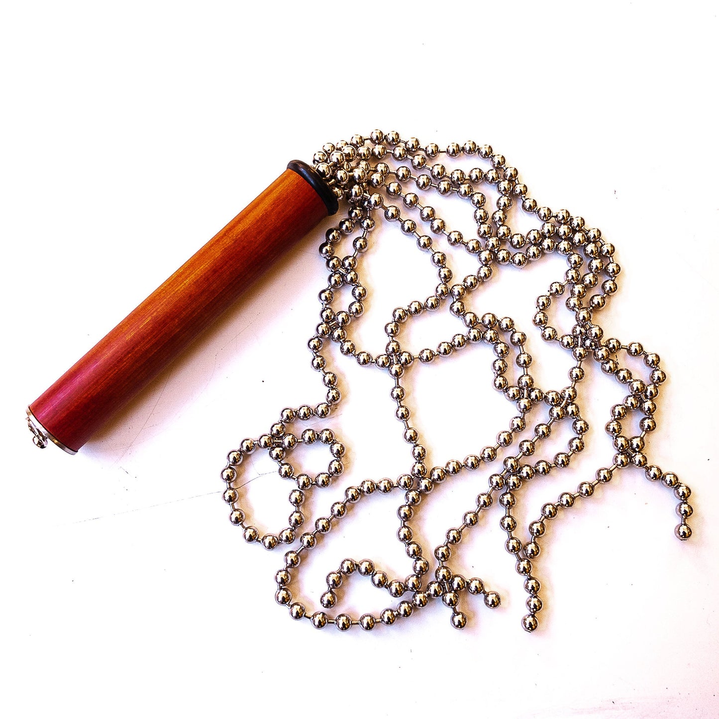 "Big Balls" chain flogger made of metal ball chains. 61cm/24", BDSM (vegan, stainless steel)