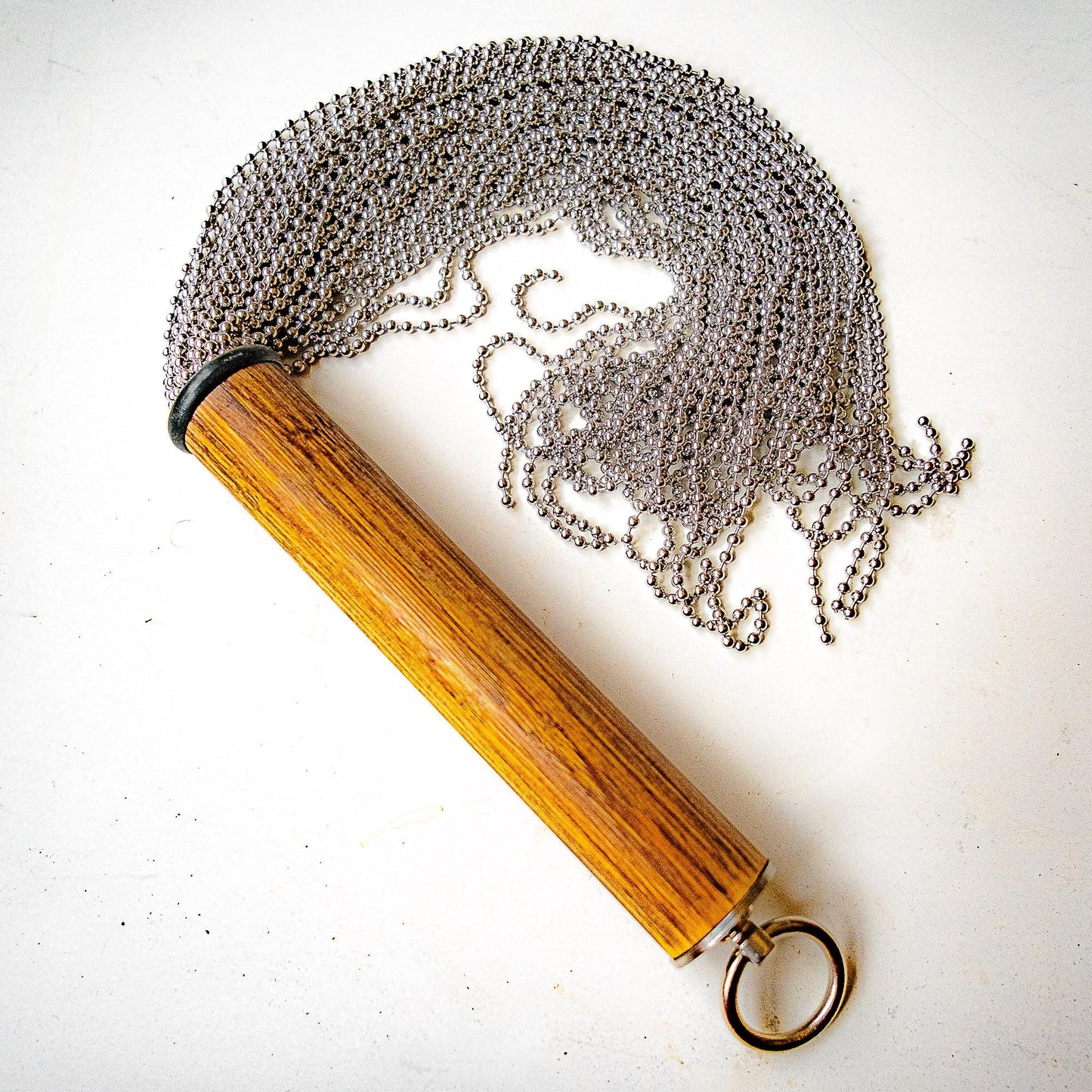 Heavy Metal. 53cm/21" Ball Chain Flogger