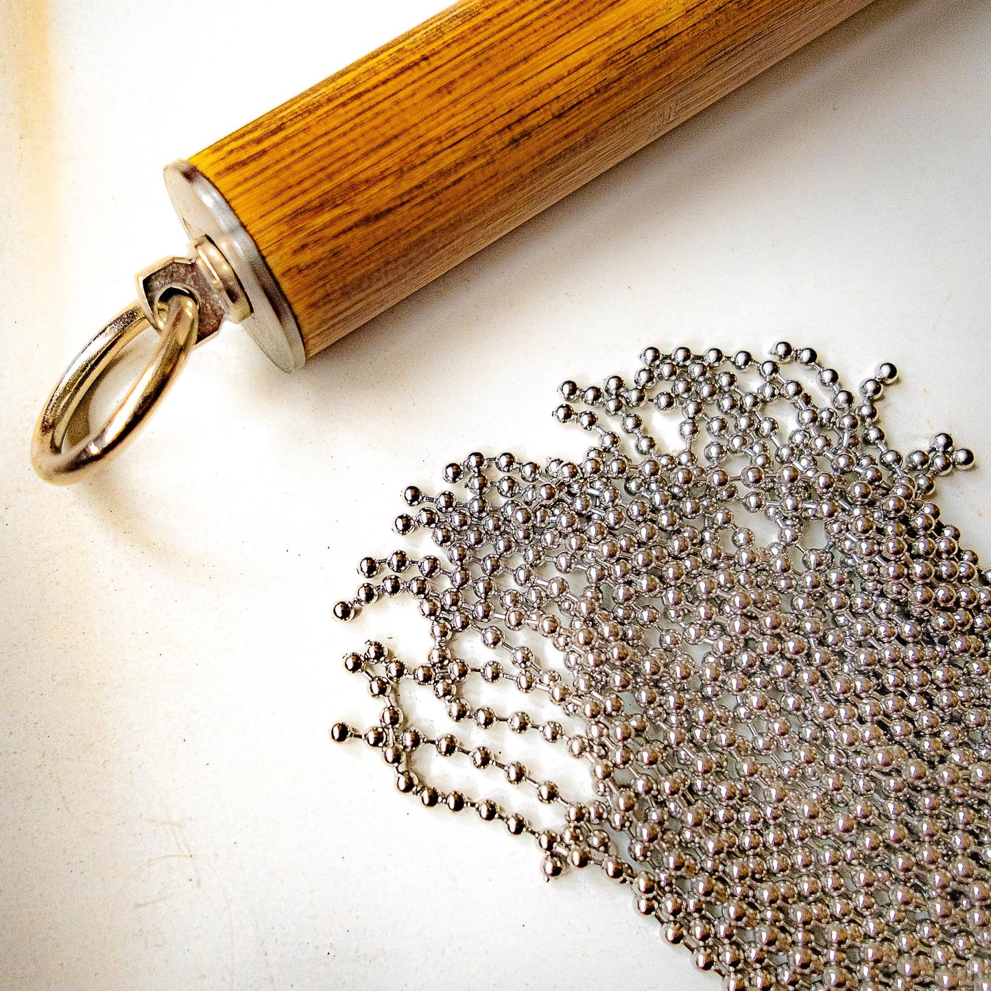 Heavy Metal. 53cm/21" Ball Chain Flogger