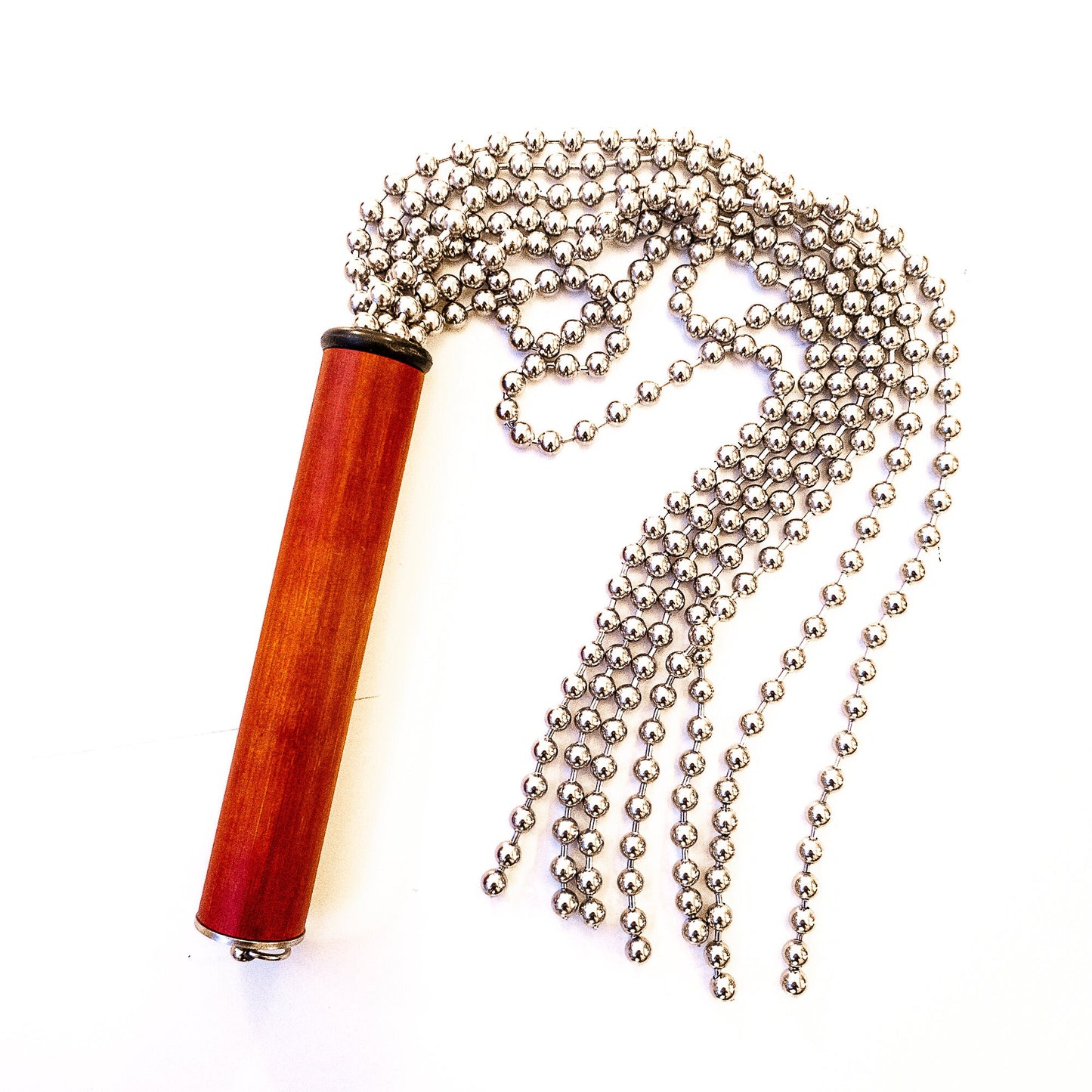 "Big Balls" chain flogger made of metal ball chains. 61cm/24", BDSM (vegan, stainless steel)