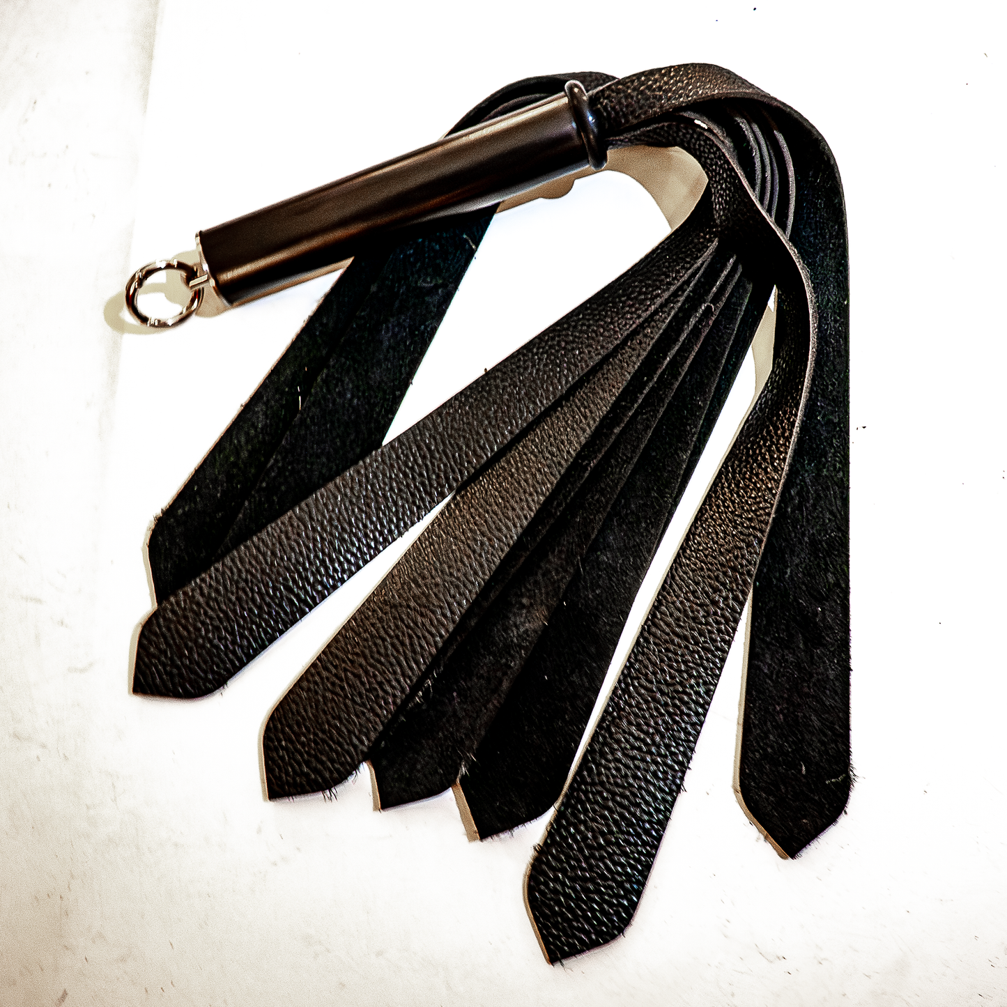 Mini/Leather Tie/Black 43cm/17" mini leather flogger