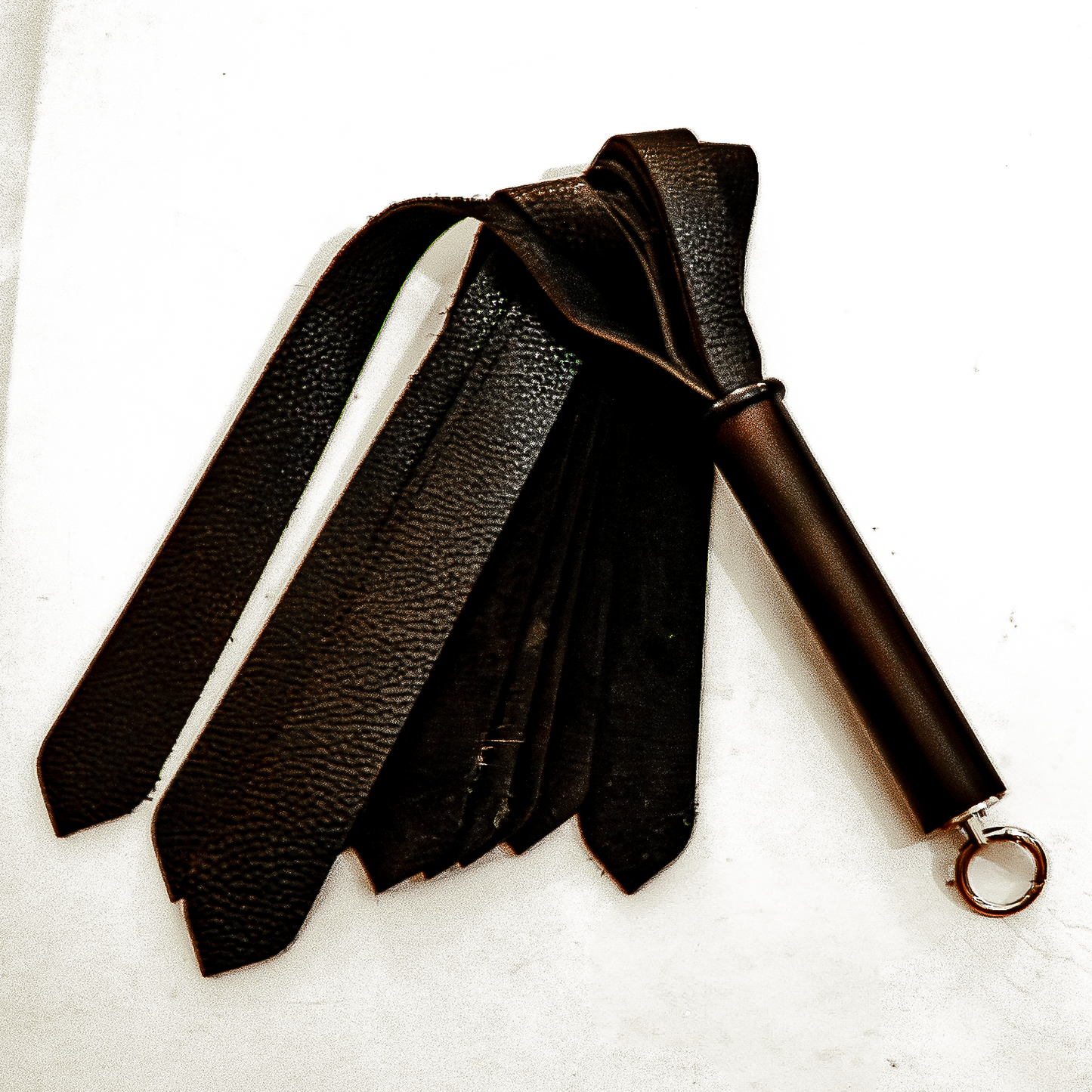 Mini/Leather Tie/Black 43cm/17" mini leather flogger