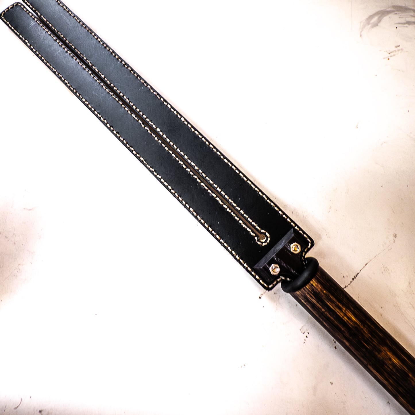Tawse/Snake. 51cm/20", double-tongued paddle made of layered leather