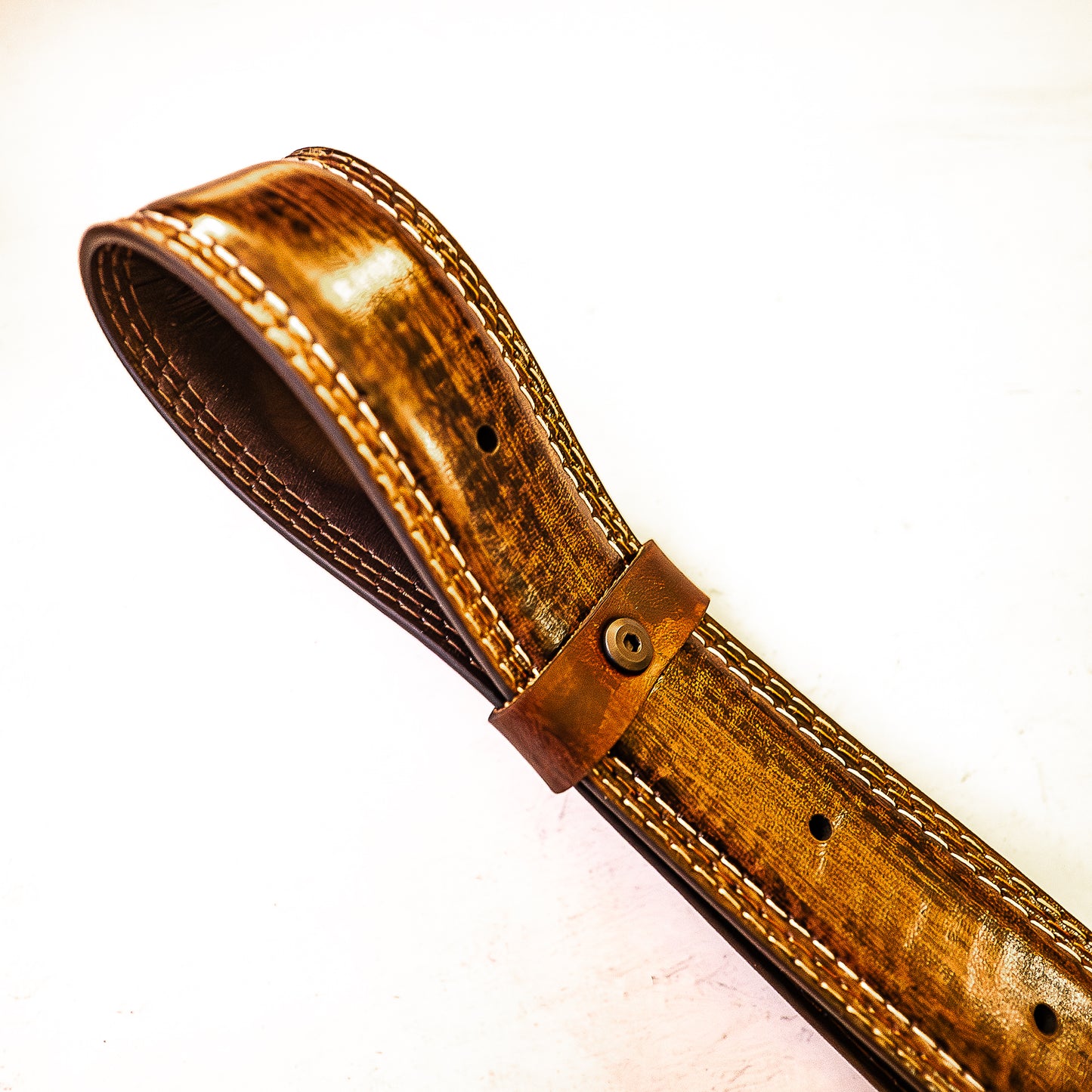 Dad's Belt (#1). Loop whip made from a real belt 56cm/22"