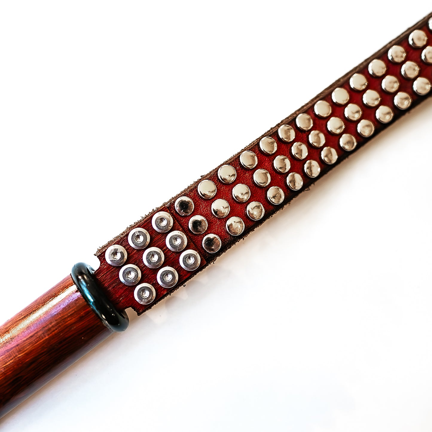 Mini / alter Gürtel (#2). Schlaufenpeitsche aus einem alten Nietengürtel 43cm/17"