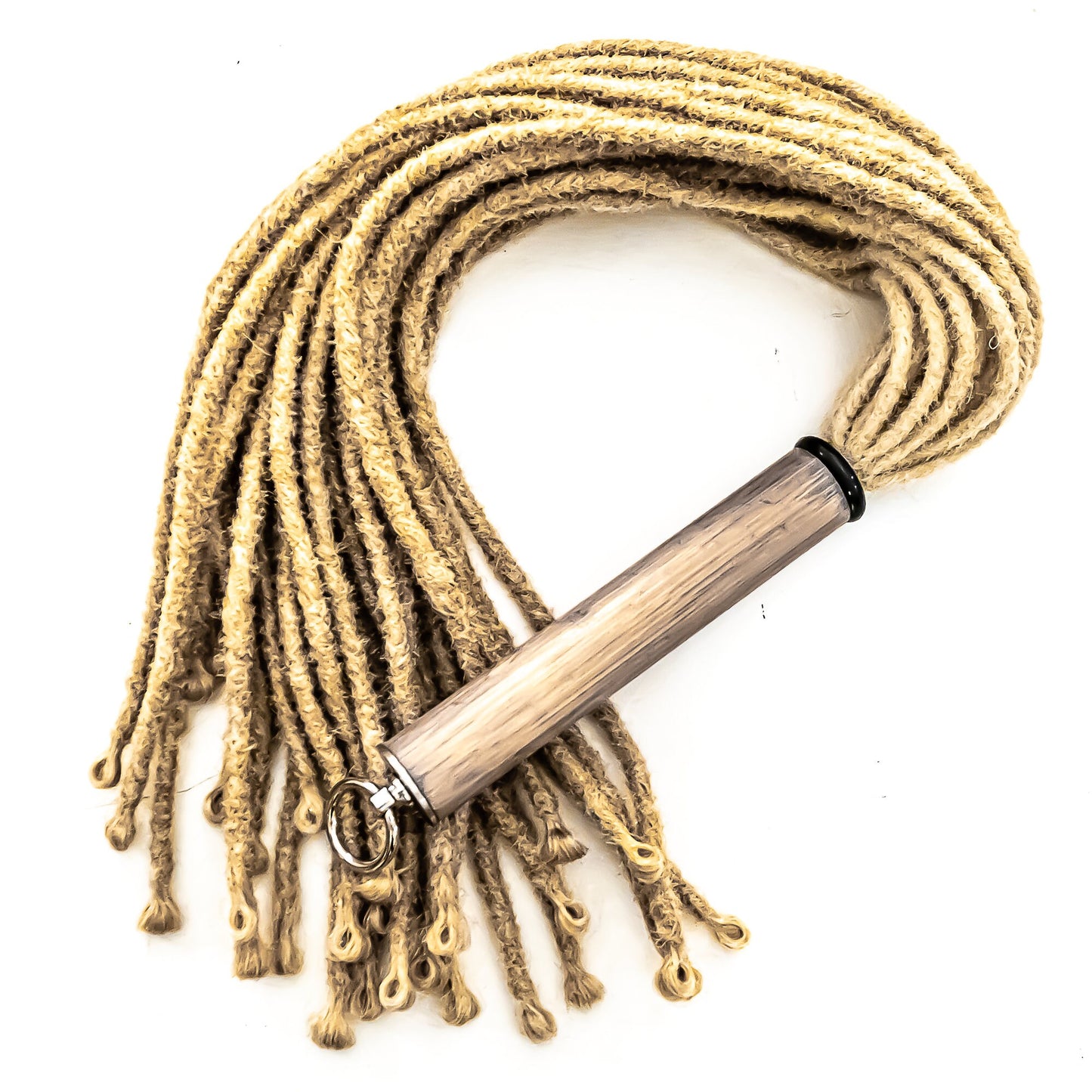 Rasta/Blonde. 61cm/24" flogger with artificial hair dreadlocks