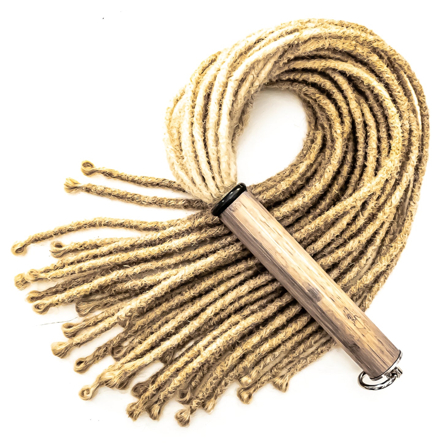 Rasta/Blonde. 61cm/24" flogger with artificial hair dreadlocks