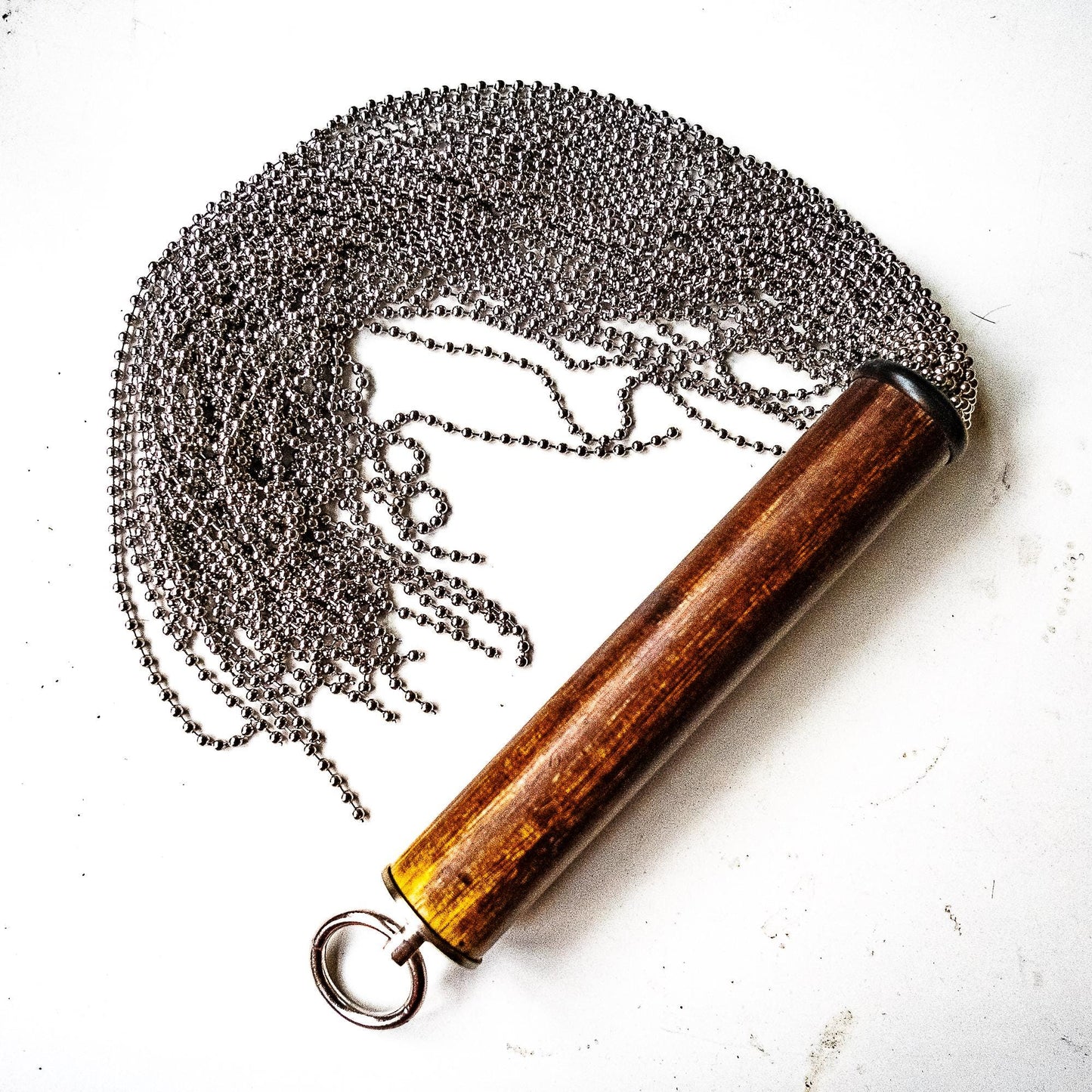 Heavy Metal. 53cm/21" Ball Chain Flogger