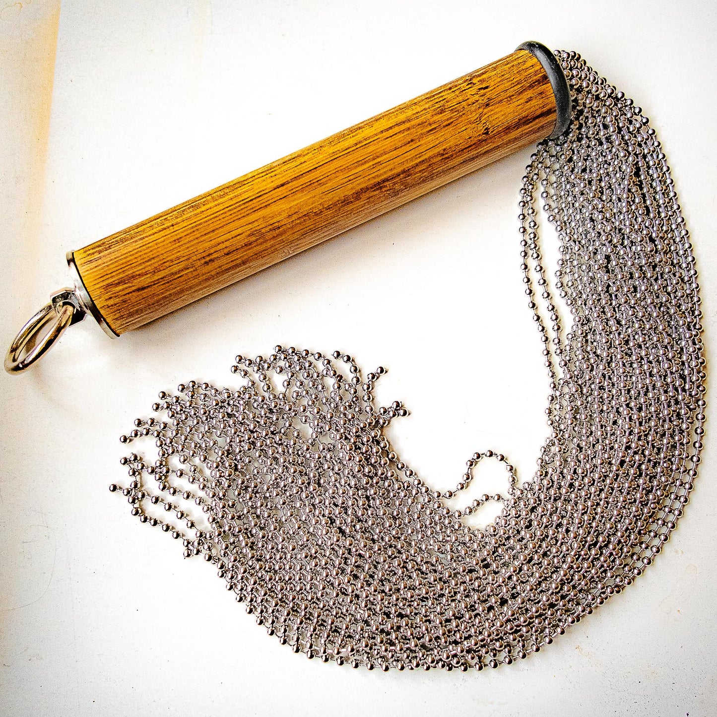 Heavy Metal. 53cm/21" Ball Chain Flogger