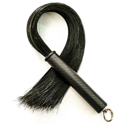 Flogger "Carbon" made of carbon monofilament (61cm/24"). BDSM vegan