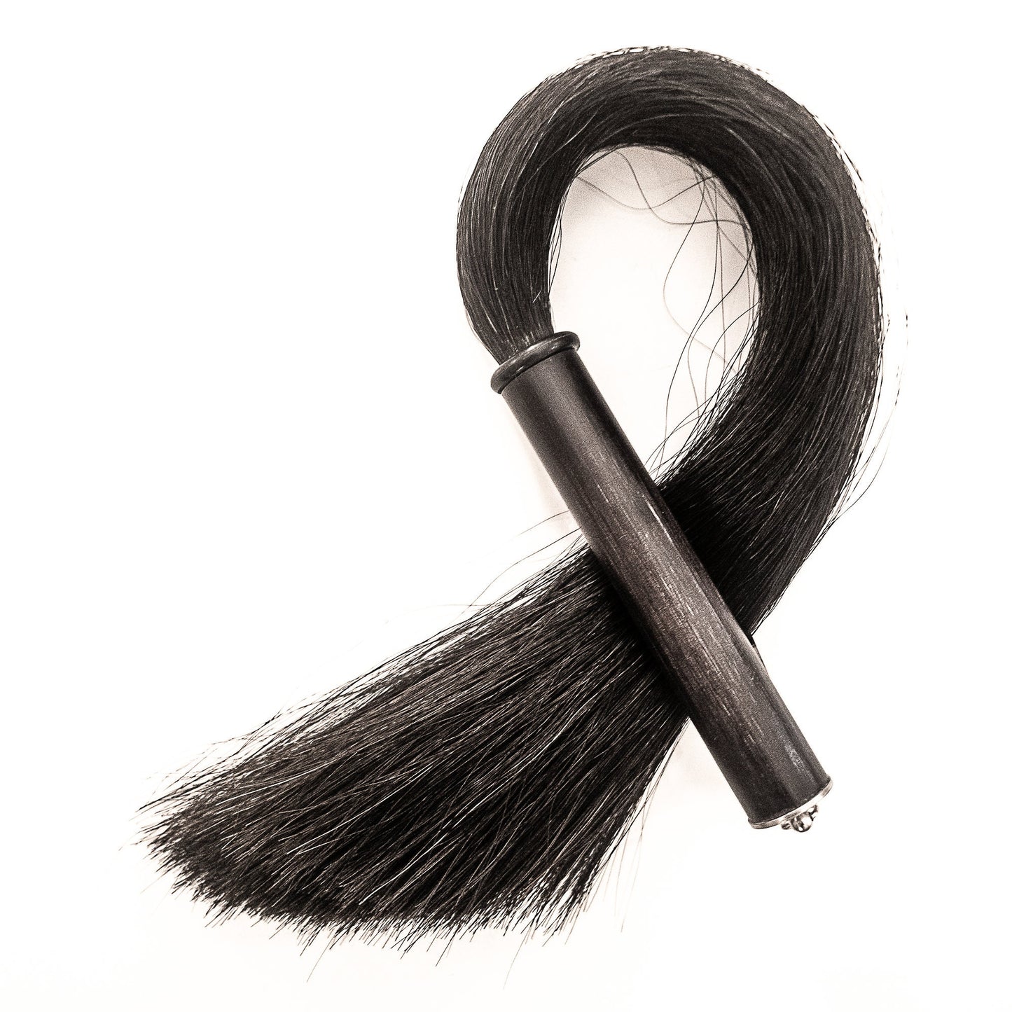 Pretty Little Horses/Black. 81cm/32" horsehair whip