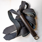 Leather Tie / Black. 56cm/22" Lederflogger