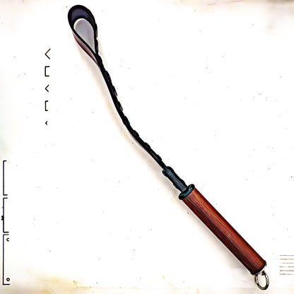 My old belt (#5). Loop whip made from an old studded belt 56cm/22"