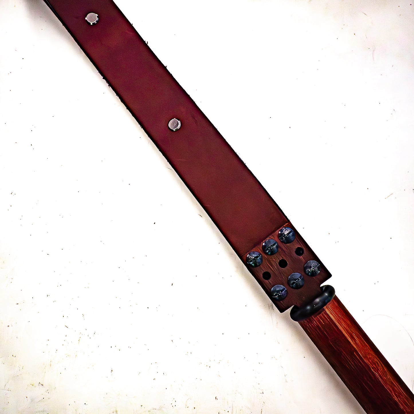 My old belt (#5). Loop whip made from an old studded belt 56cm/22"