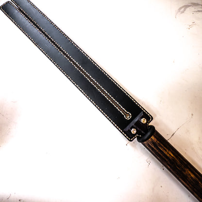 Tawse/Snake. 51cm/20", double-tongued paddle made of layered leather