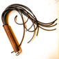 Just Leather / Brown. 61cm/24" flogger made of strong leather strips