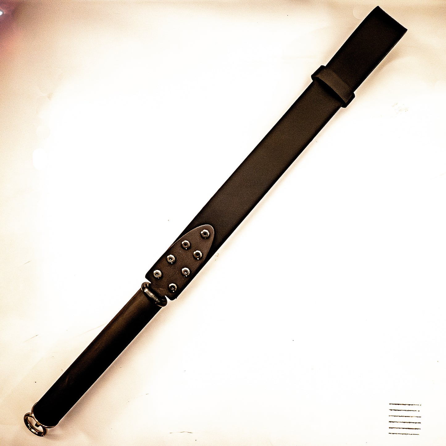 Dad's Belt (#1). Loop whip made from a real belt 56cm/22"