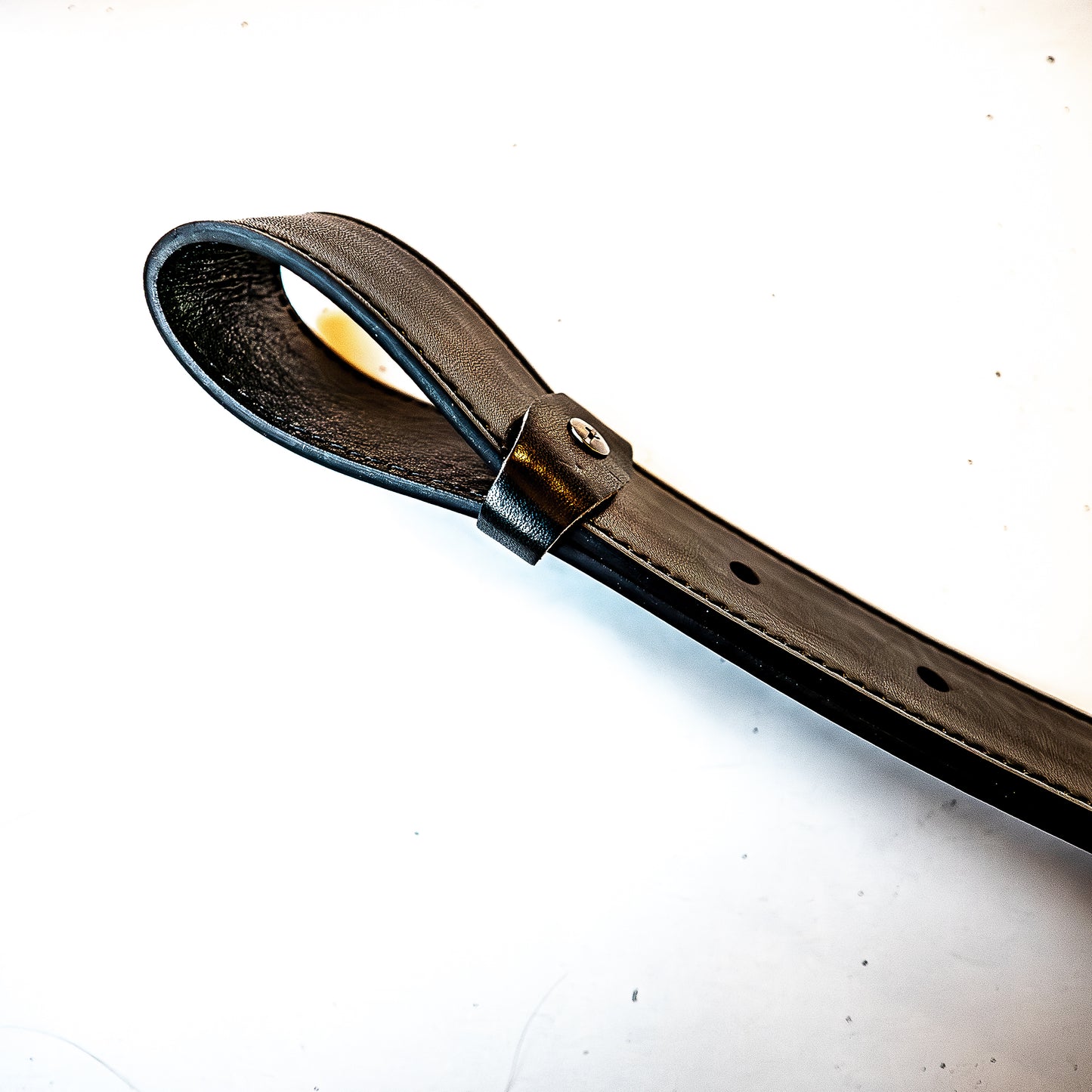 Dad's Belt (#1). Loop whip made from a real belt 56cm/22"