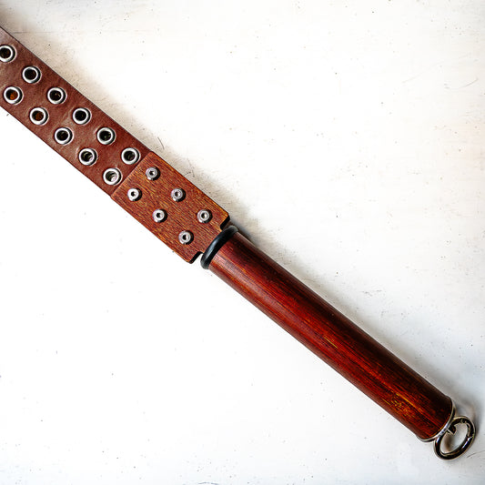 Dad's belt (#2). Loop whip made from an old studded belt 56cm/22"