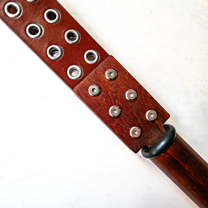 Dad's belt (#2). Loop whip made from an old studded belt 56cm/22"