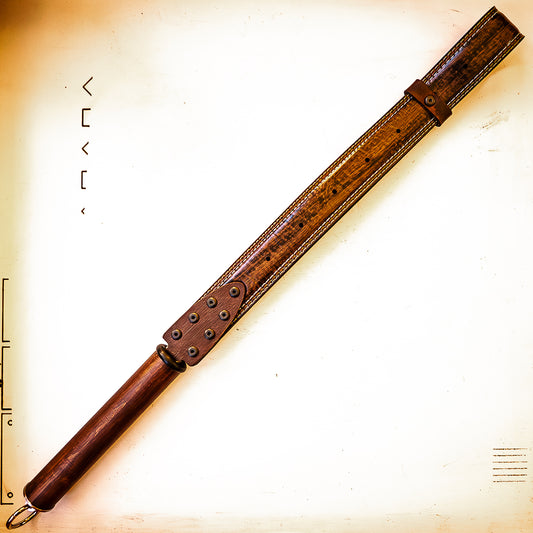 Dad's Belt (#1). Loop whip made from a real belt 56cm/22"