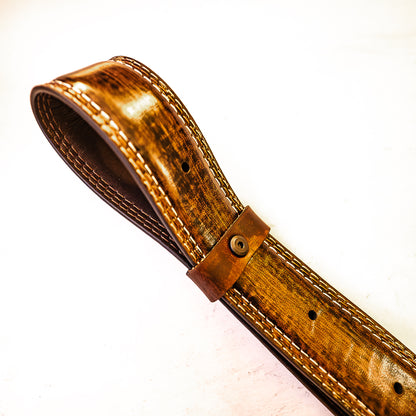 Dad's Belt (#1). Loop whip made from a real belt 56cm/22"