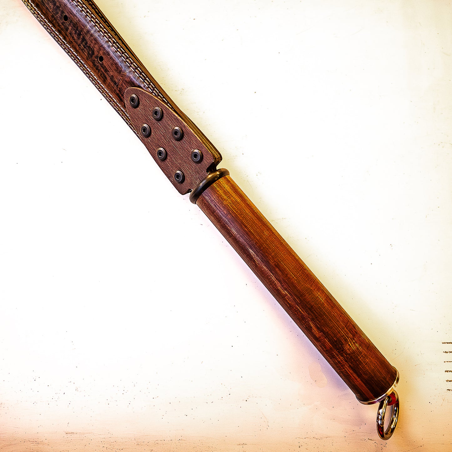 Dad's Belt (#1). Loop whip made from a real belt 56cm/22"