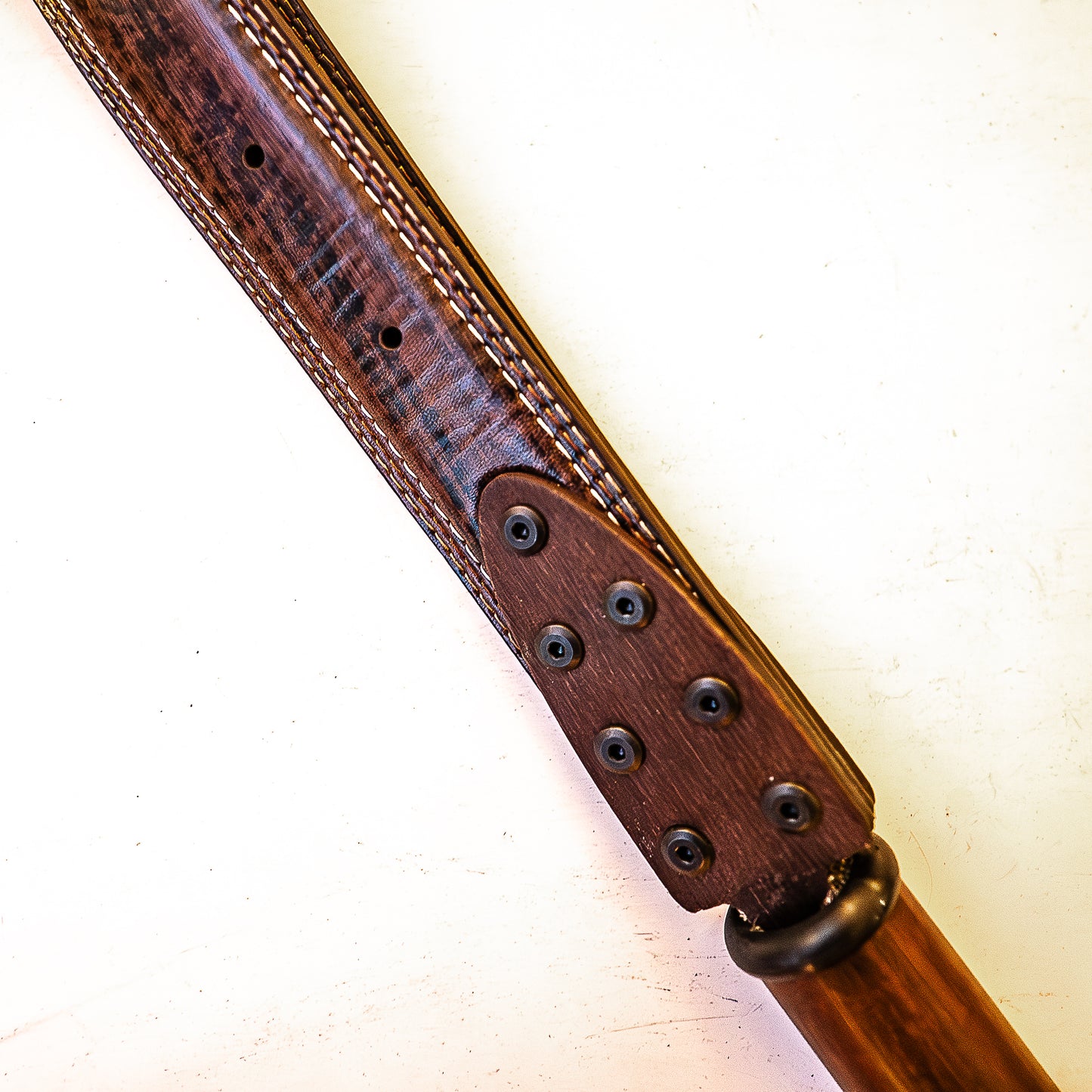 Dad's Belt (#1). Loop whip made from a real belt 56cm/22"