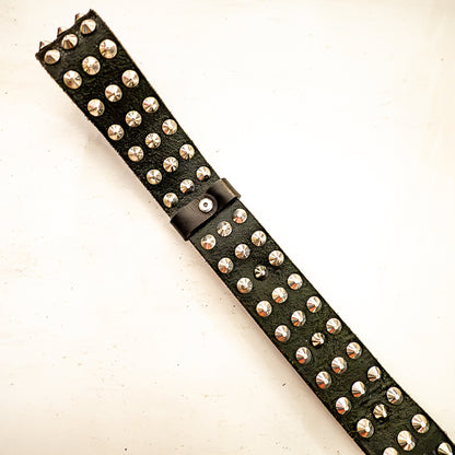 Dad's belt (#2). Loop whip made from an old studded belt 56cm/22"