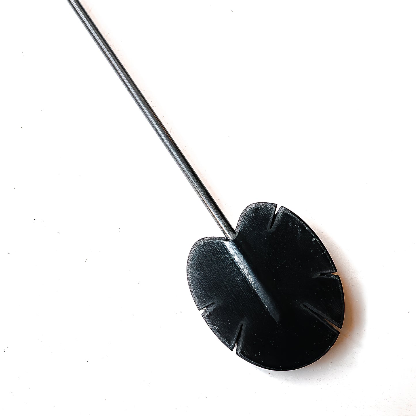 Lotus. 59cm/23" Asian carbon riding crop with lotus motif.