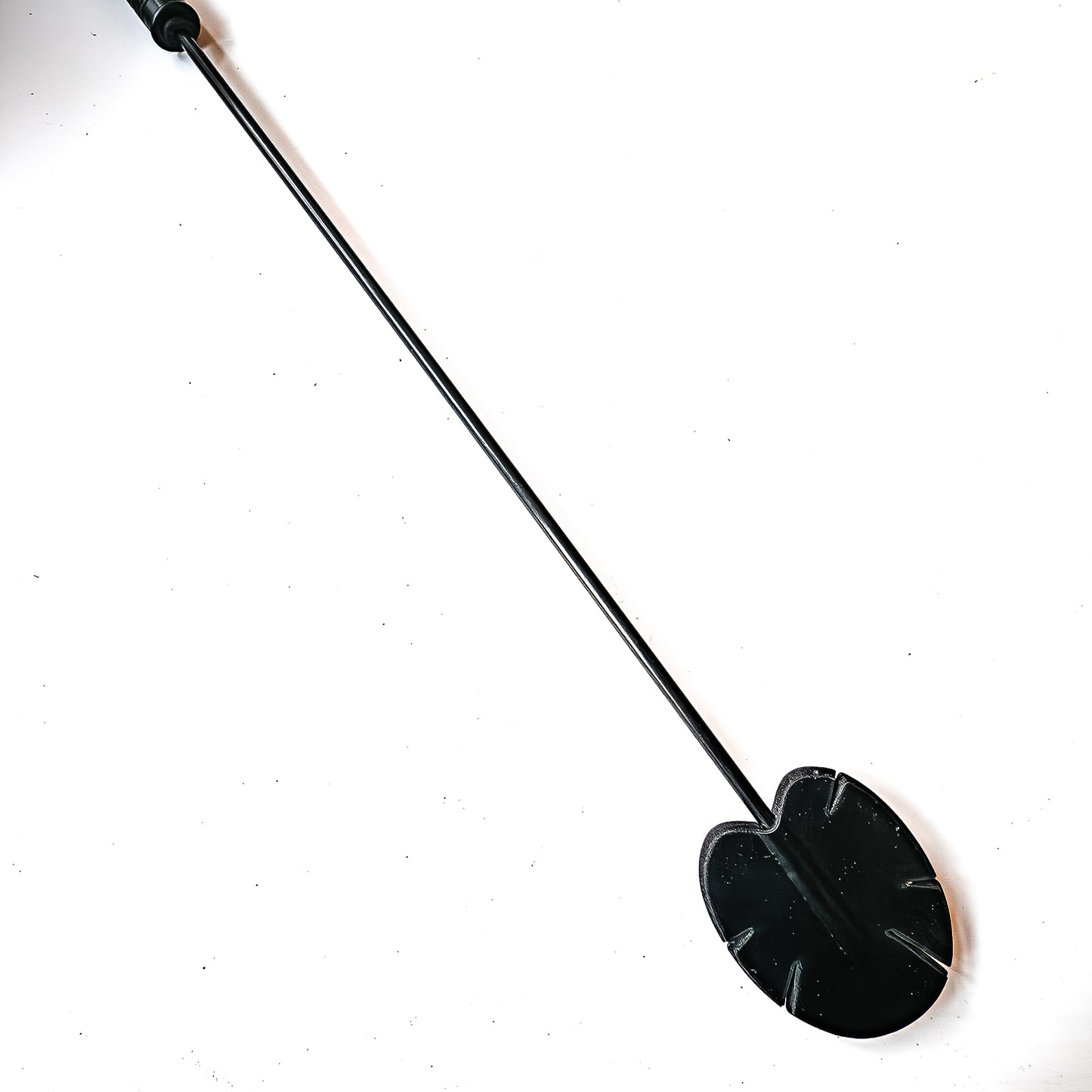 Lotus. 59cm/23" Asian carbon riding crop with lotus motif.