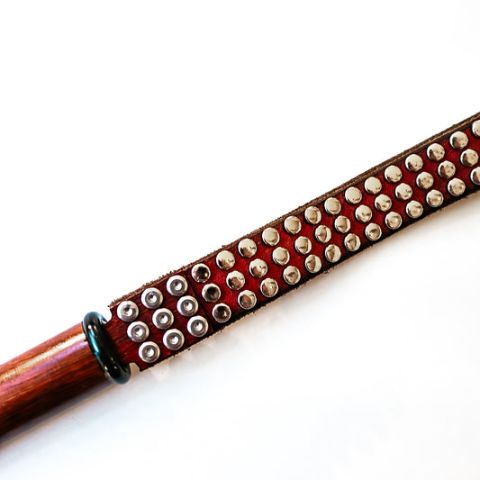 My old belt (#6). Loop whip made from an old studded belt 51cm/20"