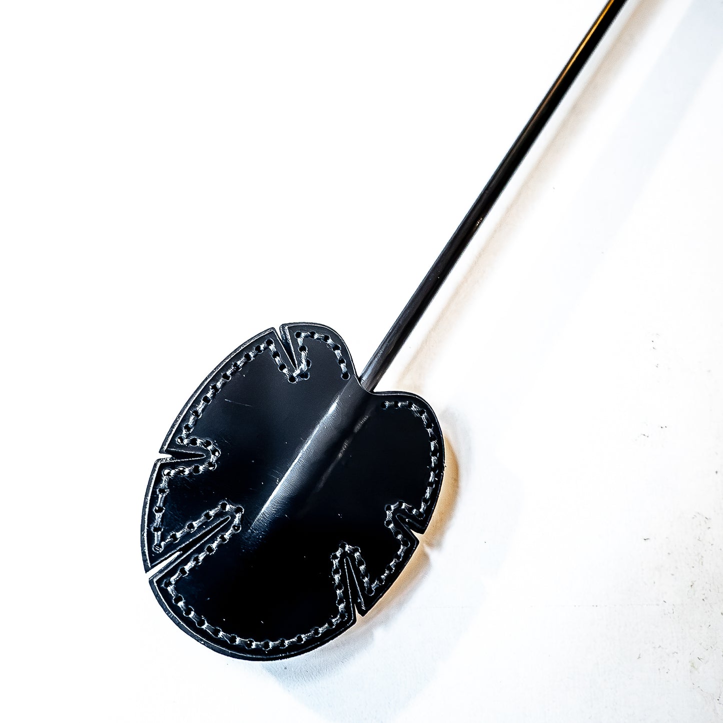 Lotus. 51cm/20" Asian carbon riding crop with lotus motif.