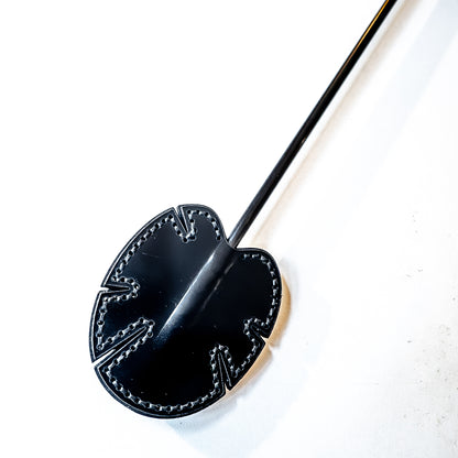 Lotus. 51cm/20" Asian carbon riding crop with lotus motif.