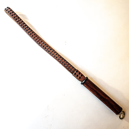 My old belt (#6). Loop whip made from an old studded belt 51cm/20"
