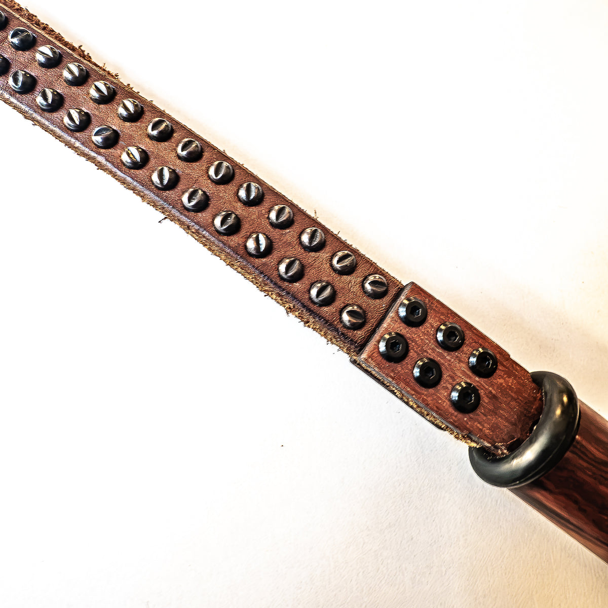 My old belt (#6). Loop whip made from an old studded belt 51cm/20"