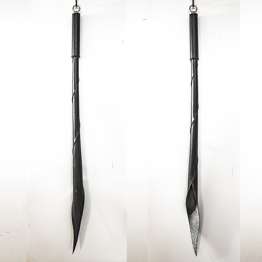 Dragon's Tongue. 89cm/35" rolled leather spanking tool