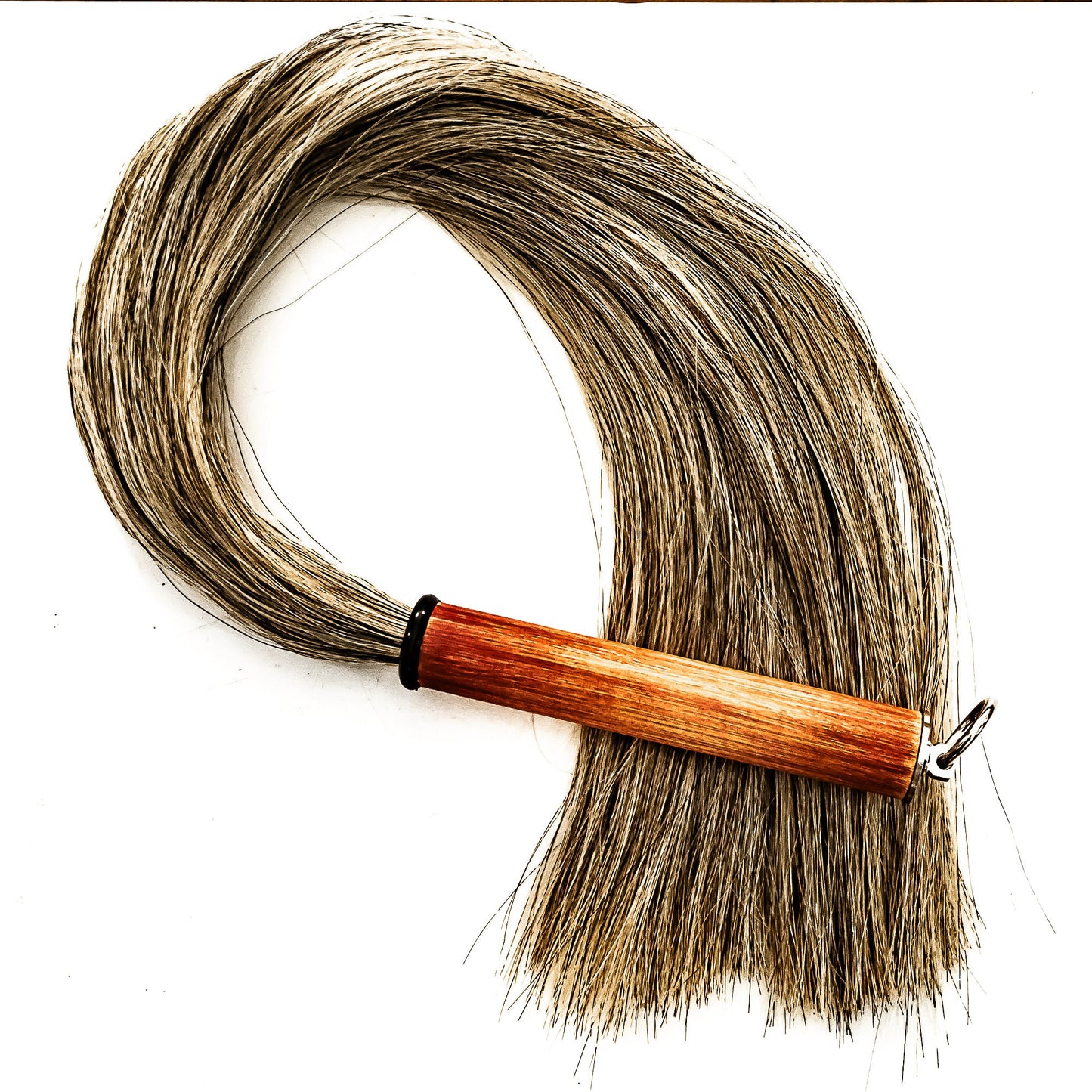 Pretty Little Horses/Silver. 81cm/32" horsehair whip
