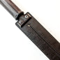 Tawse/Heavy/Black. 51cm/20", double-tongued paddle made of 2 x 4mm thick sole leather